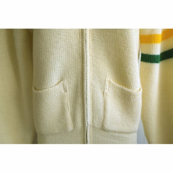 Vintage Caldwell unisex yellow wool cardigan - Picture 3 of 8